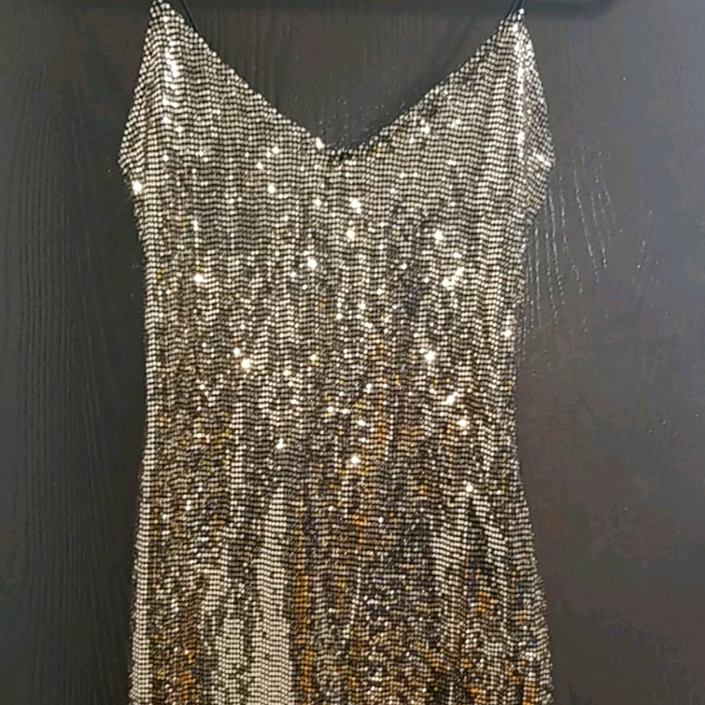 Gold Shimmery Party Dress